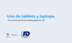 Imagen del recurso de Orientaciones para el uso pedagógico de tablets y laptops