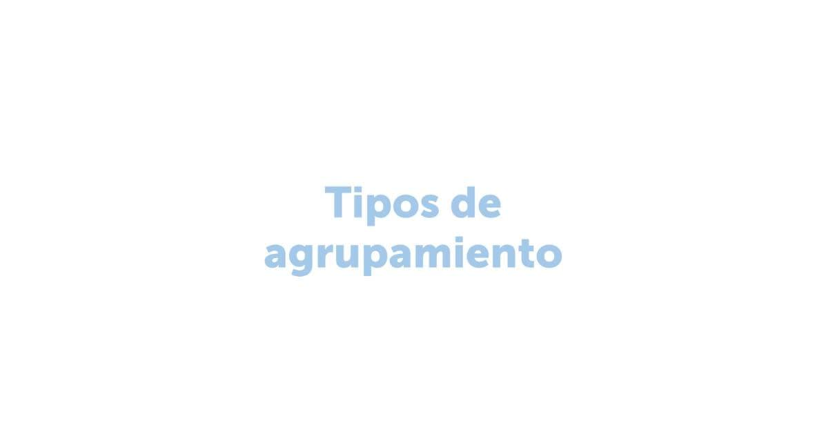 Imagen del recurso de Tipos de agrupamiento