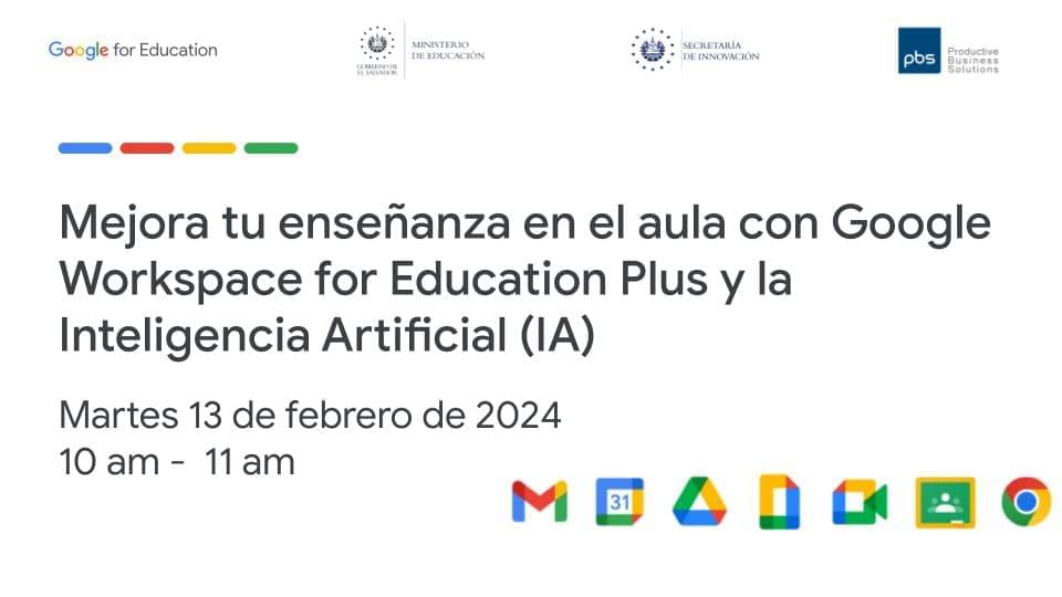 Imagen del recurso de Webinar #1: Mejora tu enseñanza en el aula con Google Workspace for Education Plus y la Inteligencia Artificial (IA)