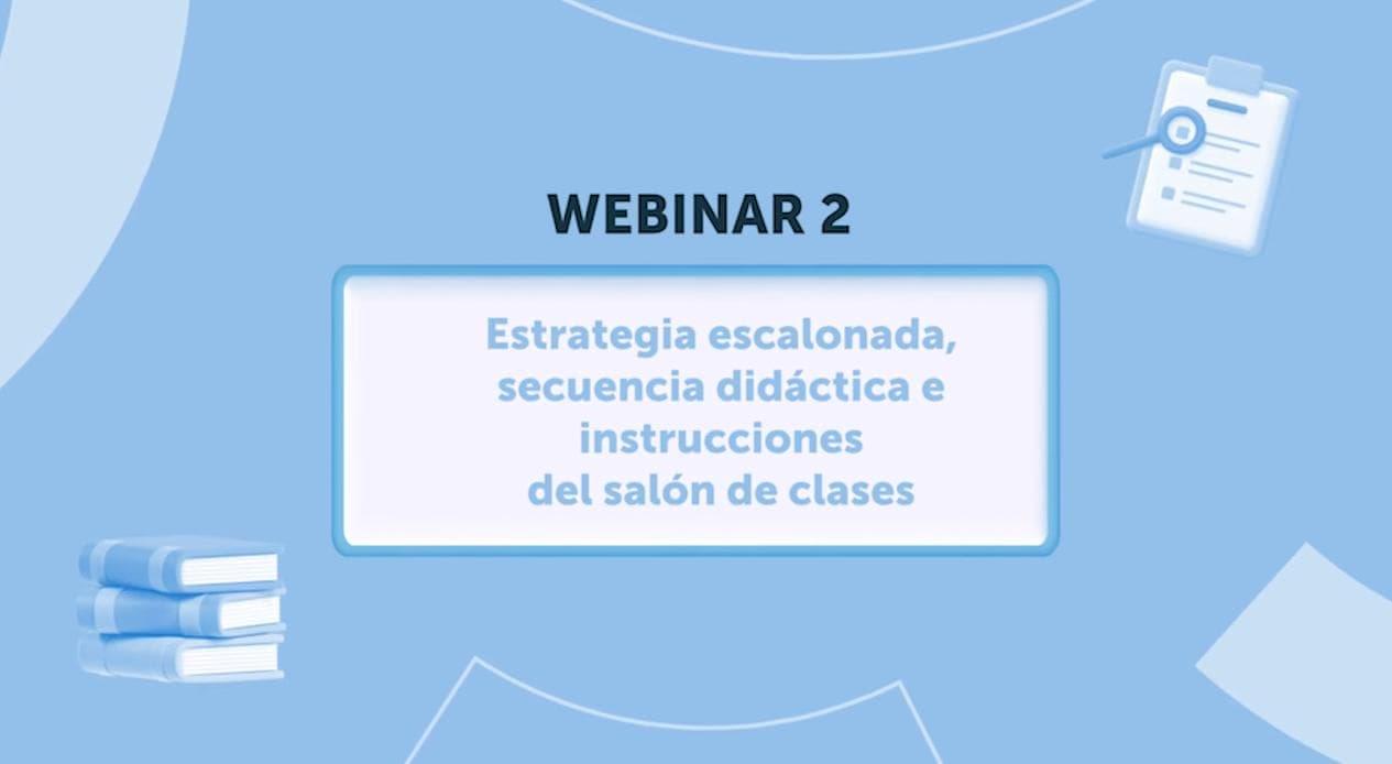 Imagen del recurso de Estrategia escalonada, secuencia didáctica e instrucciones comunes del salón de clases