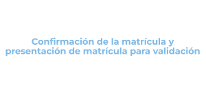 Imagen del recurso de Confirmación de la matrícula y presentación de matrícula para validación