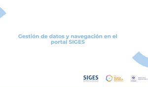 Imagen del recurso de Gestión de datos y navegación en SIGES