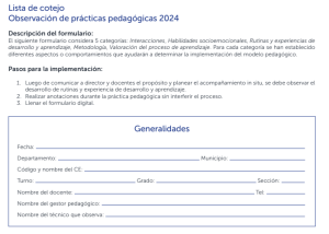 Imagen del recurso de Lista de cotejo. Observación de prácticas